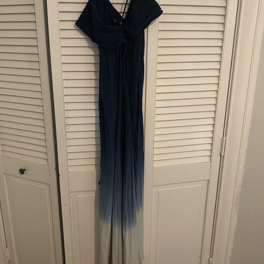 Purple ombré maxi dress